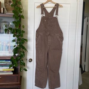 Free people mauve overalls size 31